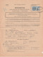 ROQUEMAURE (GARD) T. à D. Horoplan / Procuration Pour Effectuer Des Opérations Postales  ...etc. - Cartas & Documentos