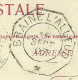 83 Op Kaart (Waterloo) Stempel BRUXELLES (MIDI) Met Telegraafstempel BRAINE-L'ALLEUD Als (origine Stempel) - 1893-1907 Wappen