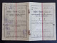 #15  TICKET BILLET RAILWAY 1912 SOFIA - VIENNA  Bulgaria Austria - Europa