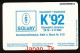 GERMANY K 069 A  92  Solvay - Aufl  9 000 - Siehe Scan - K-Series: Kundenserie