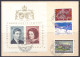 Liechtenstein 1967 - Hochzeit Prinz Hans-Adam Gräfin Marie Aglae, Block Of 2 Value + Valuna + Schellenberg - Nice Card - Brieven En Documenten