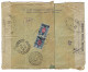 1918 - Enveloppe RECC. De Russie Pour Paris Affr. 40 K. Au Dos - Double Bande De Censure N°28 - 1. Weltkrieg 1914-1918