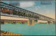 Croatia-----Osijek (Railway Bridge)-----old Postcard - Croatia
