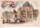 Duitsland Nurnberg Neue Bahnhof 1901 Litho Bahnpost Stempel - Bahnhöfe Ohne Züge