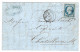 1854 - Lettre De NANTES Cad AMB. " NANTES - BOITE / AMB. 1 " Affr. N° 14 Oblit Losange C N - 1849-1876: Période Classique