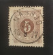 Sweden Stamp 1877 -  Postage Due Lösen 5 öre Brown With Nice Cancelation - Oblitérés
