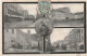 TE 3-(61) ALENCON - CARTE MULTIVUES : GRANDS CAFES , HALLE AUX TOILES , CASERNE BONET, HOTEL DU GRAND CERF - 2 SCANS - Alencon