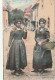 TE 10-(63) AUVERGNATES ET FILEUSES - CARTE COLORISEE ( CHATELGUYON ) - 2 SCANS - People