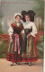 TE 19- ELSASSERIN UND LOTHRINGERIN - ALSACIENNE ET LORRAINE - TENUES TRADITIONNELLES - 2 SCANS - Personnages