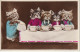 UR 15- TABLEE DE CHATONS HUMANISES AVEC SERVICE A THE ( LAIT ) - CARTE FANTAISIE HUMORISTIQUE - Dressed Animals