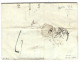 1833 - Lettre D' Amsterdam Pour Grenoble - L.P. B. 5. R Noir + HOLLANDE / PAR / THIONVILLE Encadré NOIR - ...-1852 Préphilatélie