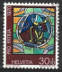 Switzerland 1970. Scott #B392 (U) Stained Glass Window, By Hans Stocker - Usados