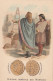 UR 25- MEROVINGIENS : DAGOBERT 1er ( 628/638 )- HISTOIRE GENERALE DES MONNAIES - CHROMO PUBLICITAIRE PHOSCAO BEBE - Other & Unclassified