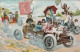 UR 26- CARTE FANTAISIE - GROUPES D' ENFANTS SUR DES AUTOMOBILES  - Children And Family Groups