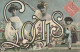 VE 13- " LOUIS " - CARTE FANTAISIE STYLE ART NOUVEAU - ENFANT COSTUME DE TORERO , COUPLE DE FEMMES ET DECOR DE FLEURS - Vornamen