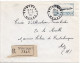 36887# LETTRE FRANCHISE POSTALE RECOMMANDE Obl SPINCOURT MEUSE 1967 METZ MOSELLE - 1961-....