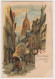 39089306 - Frankfurt, Lithographie. Alte Markt Gelaufen, 1907. Leicht Buegig, Sonst Gut Erhalten - Frankfurt A. Main