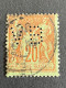 FRANCE V N° 96 Sage VB 8 Indice 2 Perforé Perforés Perfins Perfin ! Superbe - Other & Unclassified