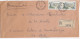 36893# LETTRE FRANCHISE POSTALE PARTIELLE RECOMMANDE Obl OERMINGEN BAS RHIN 1967 METZ MOSELLE - 1961-....