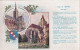 UR Nw44-(27) DEPARTEMENT DE L'EURE - EVREUX , CATHEDRALE ET EGLISE  - ILLUSTRATEUR - CARTE PUBLICITAIRE PASTILLES VALDA  - Publicité