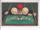 PUBLICITE: Billards Brunswick, 19 Rue De La Pépinière, Paris, Homme à Tête De Boules De Billard - état - Publicidad