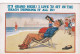 UR Nw45- IT'S GRAND HERE ! I LOVE TO SIT ON THE BEACH DRINKING IT ALL IN - HOMME BUVANT SUR LA PLAGE - ILLUSTRATEUR - Humour