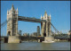 Postcard London Tower Bridge, Brücke Mit Fahrgastschiff 1990 - Other & Unclassified