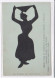 SYSTEME : Femme "la Danse Du Mouchoir" (silhouette) (mechanical) - Bon état - Dreh- Und Zugkarten