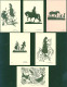 40165906 - Paul Konewka Der Osterspaziergang Und Anderes / Schattenriss Lot Mit  6 AK In Original Mappe; Mappe Beschaed - Autres & Non Classés