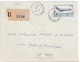 36903# LETTRE FRANCHISE POSTALE PARTIELLE RECOMMANDE Obl 78 CARRIERES SUR SEINE YVELYNES 1967 METZ MOSELLE - 1961-....