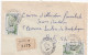 36904# LETTRE FRANCHISE POSTALE PARTIELLE RECOMMANDE Obl 91 MAROLLES EN HUREPOIX ESSONNE 1967 METZ MOSELLE - 1961-....