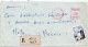 36909# LETTRE VIGNETTE TUBERCULOSE FRANCHISE POSTALE RECOMMANDE EMA 54 JOEUF MEURTHE ET MOSELLE 1967 Pour METZ MOSELLE - Affrancature Meccaniche Rosse (EMA)