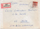 36913# LETTRE FRANCHISE POSTALE RECOMMANDE Obl PÜTTLINGEN 1967 Pour METZ MOSELLE - Cartas & Documentos