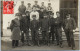 93 PANTIN - Groupe D'ouvriers Et De Militaires - Carte-photo - Pantin