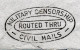 Enveloppe Affr Composé Depuis Piteglio (Pistoia) 27/7/1945 - Au Dos Censure "Military Censorship Civil Mails ..." - Storia Postale