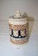 Delcampe - E1 Ancien Pot à Biscuit - Céramique - Décor Souvenir - Andere & Zonder Classificatie