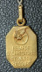 Beau Pendentif Médaille Religieuse Plaqué Or Années 30 (Art Déco) "Saint Christophe" - Religion & Esotérisme