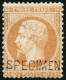 * N°23d 40c Orange, Quasi **, Surchargé Specimen - TB - 1862 Napoleon III
