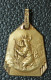 Beau Pendentif Médaille Religieuse Plaqué Or Années 30 (Art Déco) "Saint Christophe" - Religion &  Esoterik
