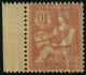 ** N°124b 10c Rose, Impression Recto-verso - TB - Other & Unclassified