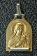 Médaille Religieuse Plaqué Or Milieu XXe "Ste Thérèse De L'Enfant Jésus" - Religión & Esoterismo