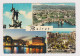 Lebanon BEIRUT Multiple Views, Vintage Photo Postcard W/Topic Stamps Grape 1960s Airmail To Bulgaria (1326) - Lebanon