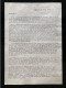 Tract Presse Clandestine Résistance Belge WWII WW2 'Excellence, Ayant Pris...' Printed On Both Sides Of The Sheet - Documenti