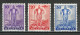 SBK W2-4, Mi 294-96 * MN - Unused Stamps