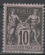 France N° 103 * SAGE Type I 10 C Noir S. Lilas - 1876-1878 Sage (Type I)