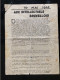 Tract Presse Clandestine Résistance Belge WWII WW2 '10 Mai 1942 Aux Intellectuels Bruxellois' - Documents