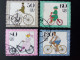 BERLIN MI-NR. 735-738 GESTEMPELT(USED) JUGEND 1985 FAHRRÄDER - Used Stamps