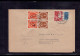 Bund Brief Posthorn Zusammendruck Michel Nummer 2x S1 - Lübeck 1953 - Gebruikt