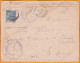 1899 - 15 C Groupe Diego Suarez Sur Envel Corps D'Occupation De Madagascar Vers Le Mans  Via Ligne La Réunion Marseille - Correo Marítimo