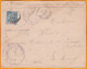 1899 - Entier CP 10 C Groupe Surchargé Poste Française Madagascar De Port Dauphin Vers Paris Via Le Havre - Brieven En Documenten